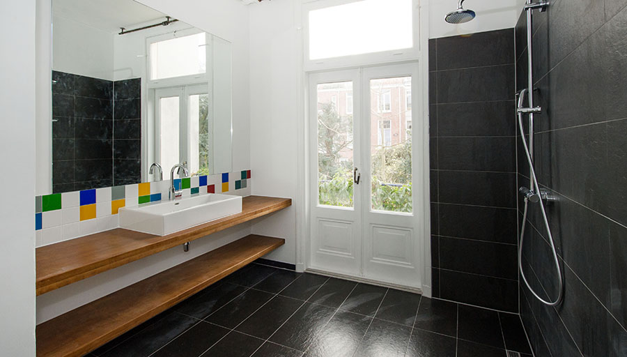 Nieuwe badkamer in historisch pand